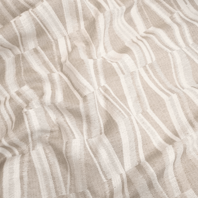Tessuto Arredo H 280 cm - GEOMETRICO BIANCO E BEIGE