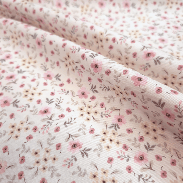 Panama Misto Cotone H 300 cm - MINI FIORELLINI ROSA