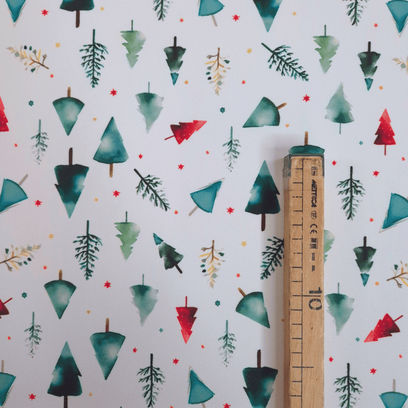 Tessuto no stiro H 150 cm - ABETI