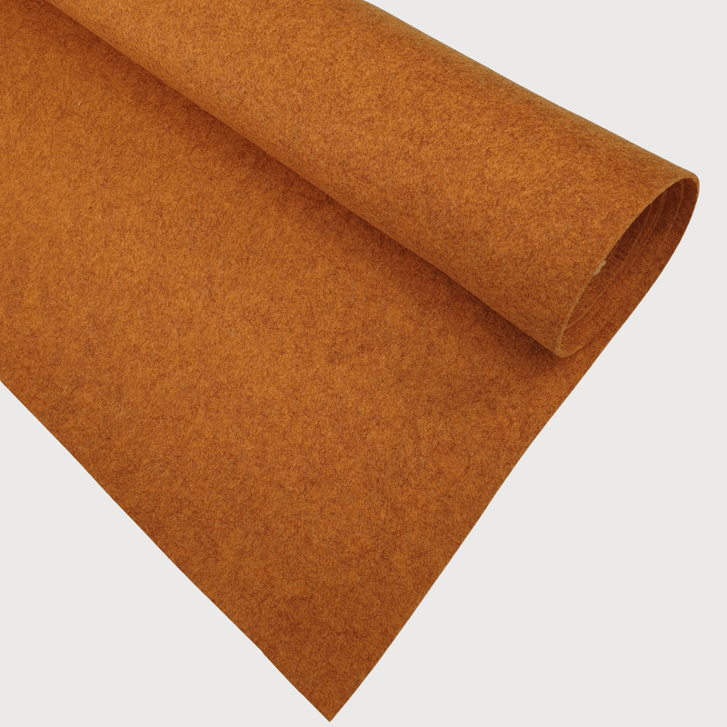 Feutre Polyester 2mm - Citrouille - coupe minimum ou multiples de 25 x 110 cm