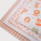 PACK BABY ANIMALETTI/FOGLIOLINE - 4 pezzi 70 x 100 cm