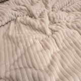 Geripptes Kunstfell, H 140 cm – CREME