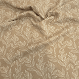 Mousseline imprimée - PLUMES/TERRE CUITE H 140 cm