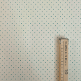 Cotone Americano H 110 cm - POIS VERDE ACQUA