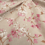 Rohbaumwolle H 280 cm - ROSA BLUMEN