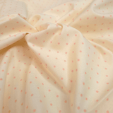 Cotone Americano H 110 cm - POIS ROSA/MARRONE