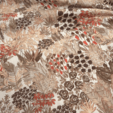 Panama Digital Fund Baumwolle H 280 cm - BRAUNE BLÄTTER