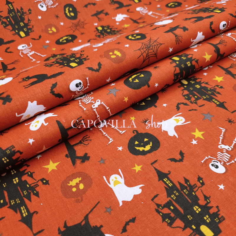 Coton Halloween - PARTY - coupe minimum ou multiples de 25 x 145 cm
