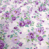 Tessuto Cotone Digital H 150 cm - ROSELLINE/VIOLA