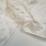 Minky H 150 cm - CUORI BIANCO LATTE