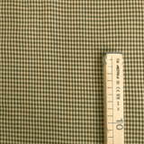 Tessuto Cotone H 110 cm - MINI QUADRETTO VERDONE/ECRU