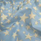 Cotone Americano H 110 cm - STELLE/AZZURRO