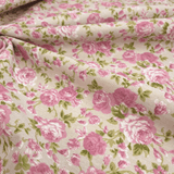 Rohbaumwolle H 280 cm - ROSA BLUMEN