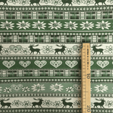 Tessuto Arredo Gobelin H 280 cm - FANTASIA TIROLESE/VERDE