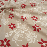 Cretonne Légère H 160 cm - COEUR TYROLIEN/BORDEAUX