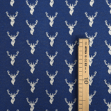 Tessuto Arredo Gobelin H 280 cm - MINI CERVI/BLU