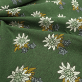 Tessuto Arredo Gobelin H 280 cm - STELLE ALPINE/VERDE