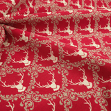 Tessuto Arredo Gobelin H 280 cm - CERVO REGALE/ROSSO