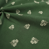 Tessuto Arredo Gobelin H 280 cm - TRIS DI FIORELLINI/VERDE