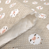 Trapuntato in piquet millerighe double face H 150 cm - PECORELLE BEIGE