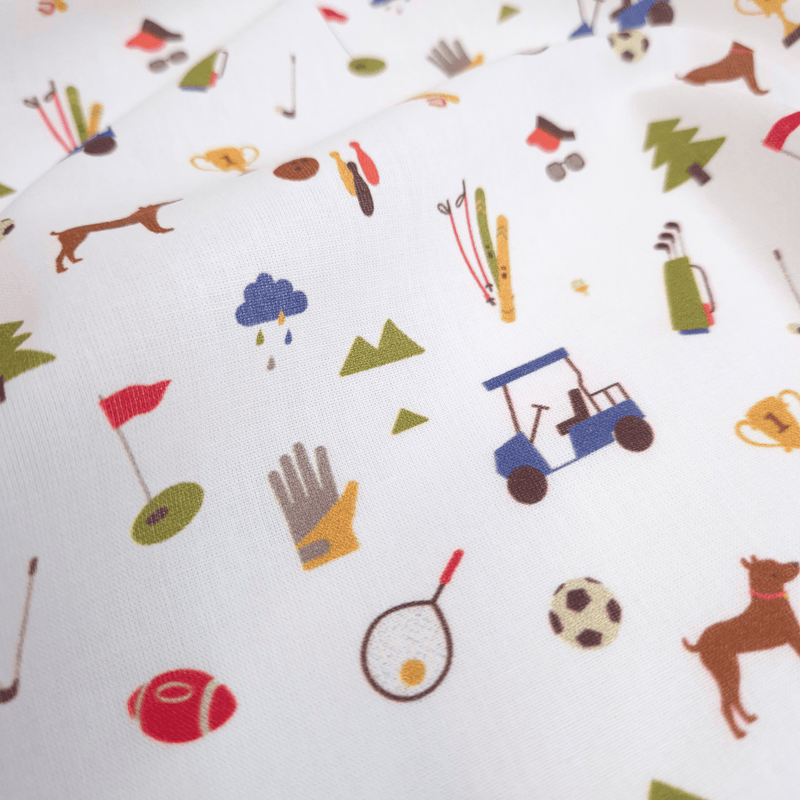 Tissu coton - SPORT - coupe minimum ou multiples de 25 x 150 cm