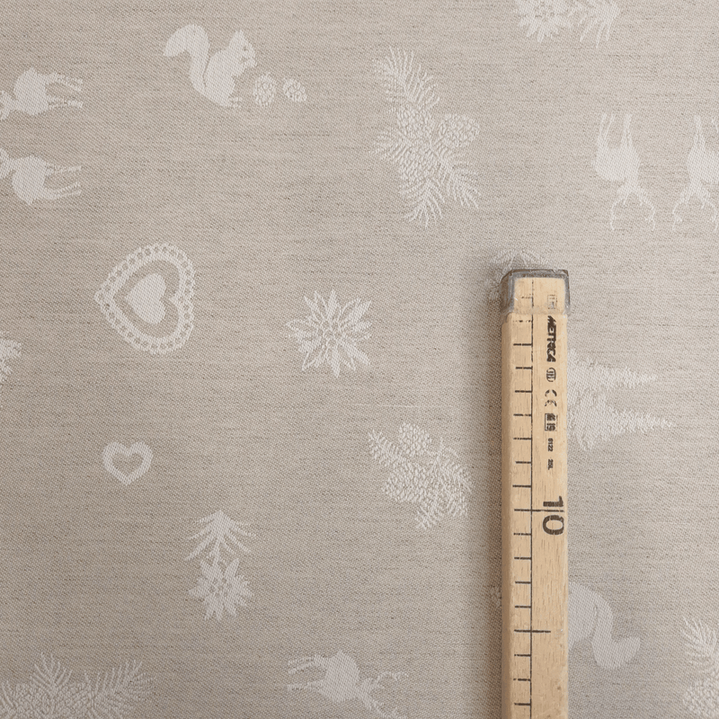 Tovagliato Fiandra in Misto Lino H 180 cm - BOSCO SABBIA