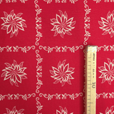 Tessuto Arredo Gobelin H 280 cm - FIORITURA ALPINA/ROSSO