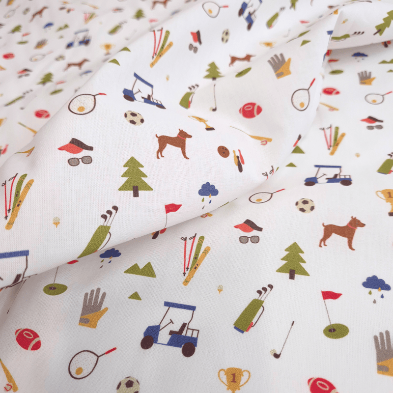 Tissu coton - SPORT - coupe minimum ou multiples de 25 x 150 cm