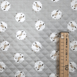 Trapuntato in piquet millerighe double face H 150 cm - PECORELLE GRIGIE