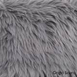 Fausse fourrure côtelée H 140 cm - CRÈME