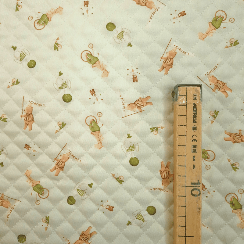 Matelassé en coton piqué H 140 cm - BLANC BLANC