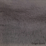 Fausse fourrure côtelée H 140 cm - CRÈME