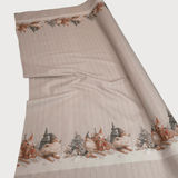 Tessuto per Tovaglie con abbassamento H 160 cm - GNOMI SULLA SLITTA/EFFETTO MAGLIA