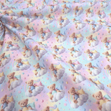 Tissu en coton numérique - OEUFS ET LAPIN DE PÂQUES 2 - coupe minimum ou multiples de 25 x 150 cm