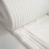 Fausse fourrure côtelée H 140 cm - CRÈME