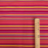 Cotone Americano H 110 cm - RIGHE ROSA/GIALLO/AZZURRO