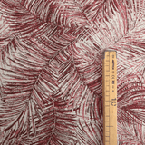 Tessuto Arredo Jacquard H 140 cm - FOLIAGE BORDEAUX