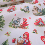 Tessuto Cotone H 140 cm - CAPPUCCETTO ROSSO