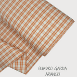 Collezione "Riga, quadretto e unito" H 180 cm  - ARANCIO