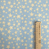 Cotone Americano H 110 cm - STELLE/AZZURRO