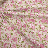 Rohbaumwolle H 280 cm - ROSA BLUMEN