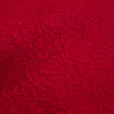 Feltro Lana con Pizzo H 135 cm - ROSSO