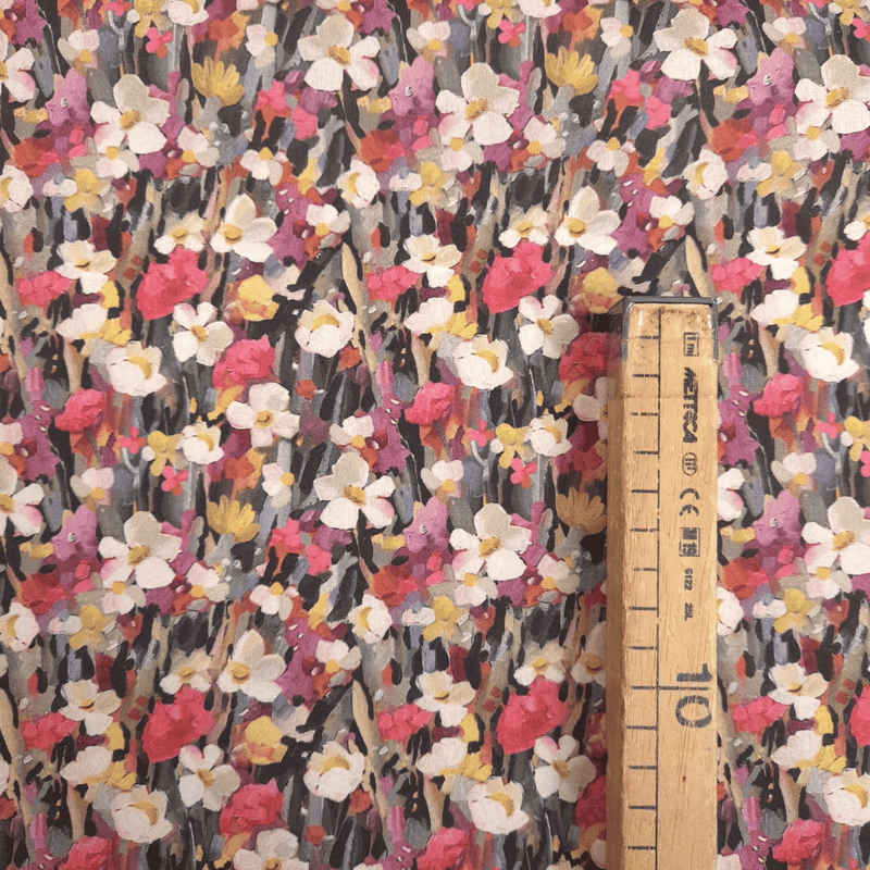 Tessuto Cotone Digital H 150 cm - DIPINTO DI FIORELLINI