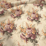 Panama Digital Fund Baumwolle H 2980 cm - BURGUNDER UND GELBE BLUMEN