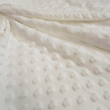 Minky H 150 cm - CUORI BIANCO LATTE