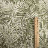 Tessuto Arredo Jacquard H 140 cm - FOLIAGE VERDE/LUREX ORO
