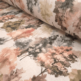 Cotone Fondo Panama Digital H 280 cm - ALBERI/ROSA ANTICO
