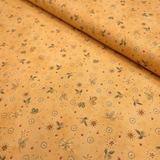 Cotone Americano H 110 cm - FIORELLINI E FARFALLE/BEIGE