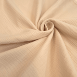 Mussola di Cotone Doppia Garza H 140 cm - BEIGE