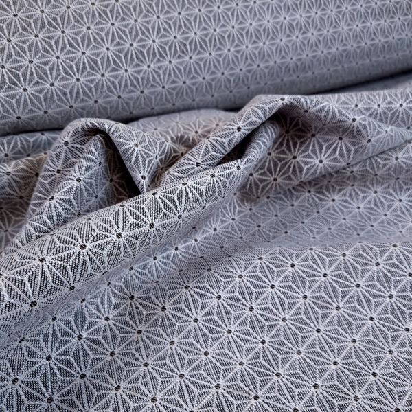 Jacquard-Möbelstoff H 140 cm – FUCHSIA HEXAGON STAR